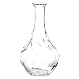 VILJESTARK vase, clear glass, 17 cm