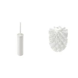 ENUDDEN/TRONNAN set: toilet brush + replacement brush, white, Height 48 cm