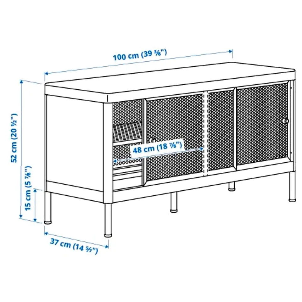 Illustration with measurements for the product: MACKAPÄR.
