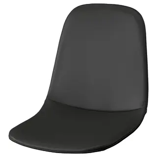 NORDMANSSKÄR seat shell, Bomstad black, Width 43 x Depth 53 x Height 43 cm