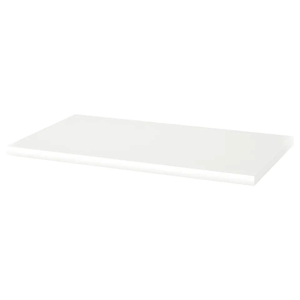 LINNMON / OLOV Desk, white/black, 100x60 cm