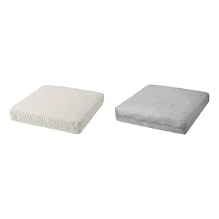 DUVHOLMEN/FRÖSÖN set: cover+inner, outdoor beige + outdoor grey, 62x62 cm