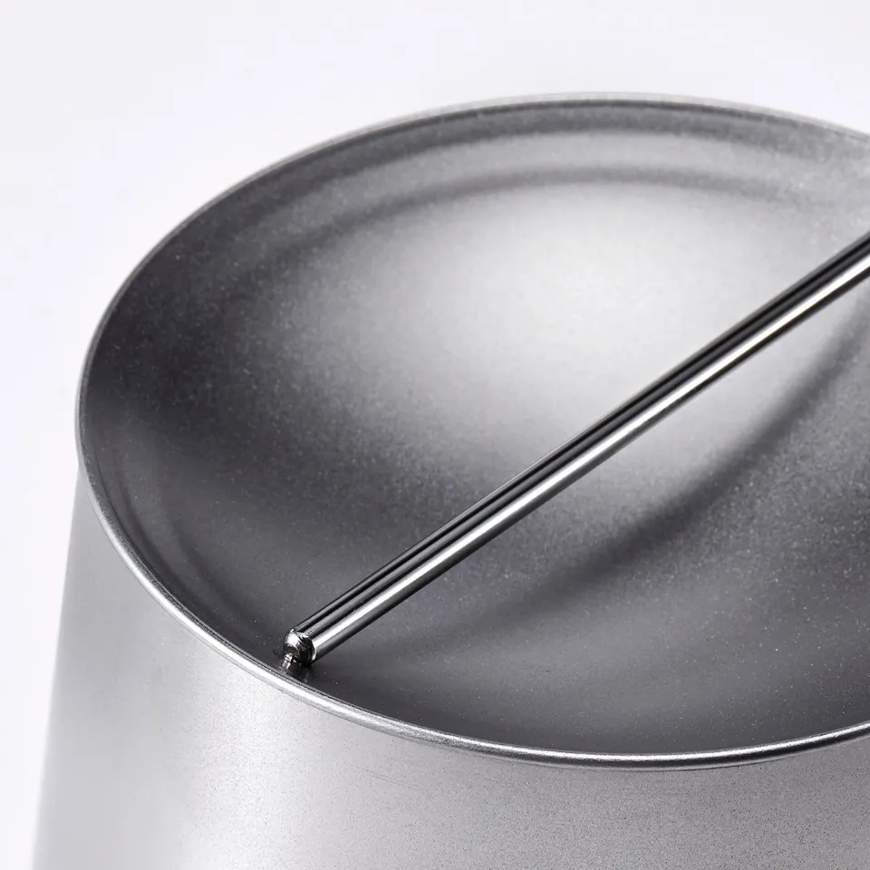 AFTONHAJ Jar with lid, stainless steel, 0.6 l