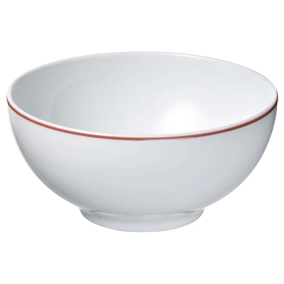VINTERFINT Bowl, white/red, 13 cm