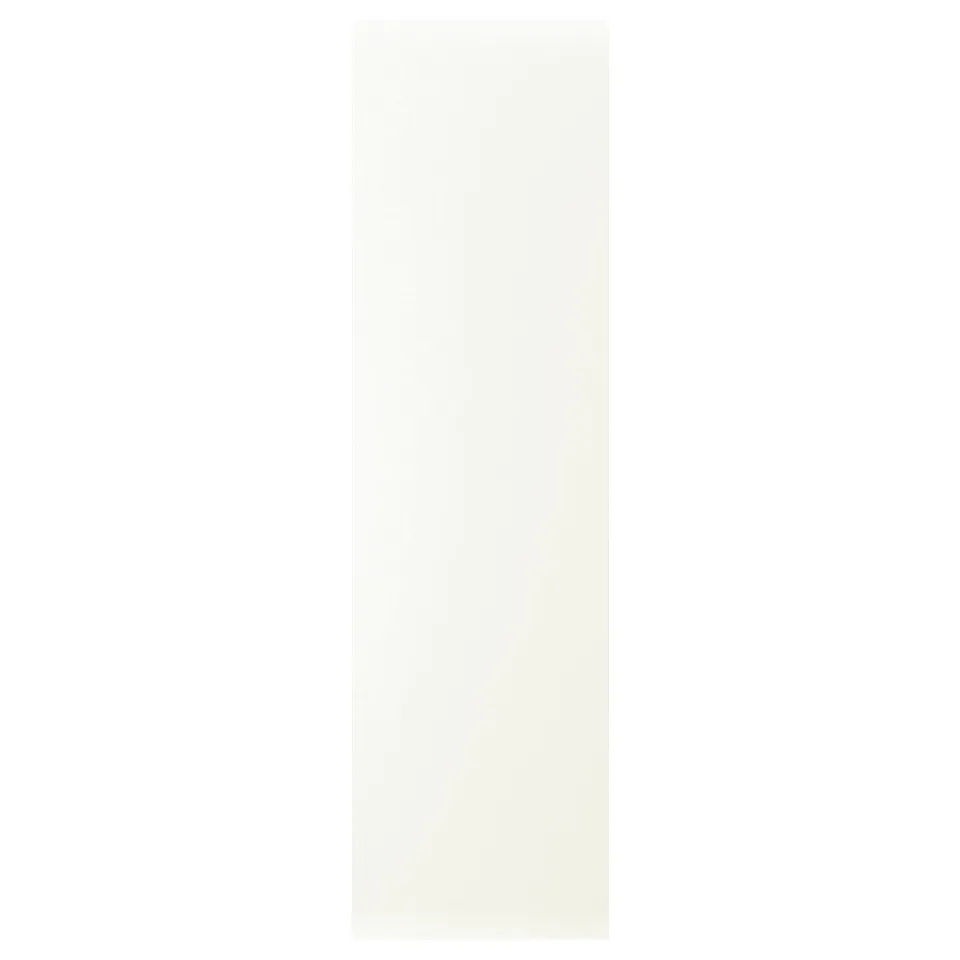 VALLSTENA white cabinet door, smooth surface, rectangular shape.
