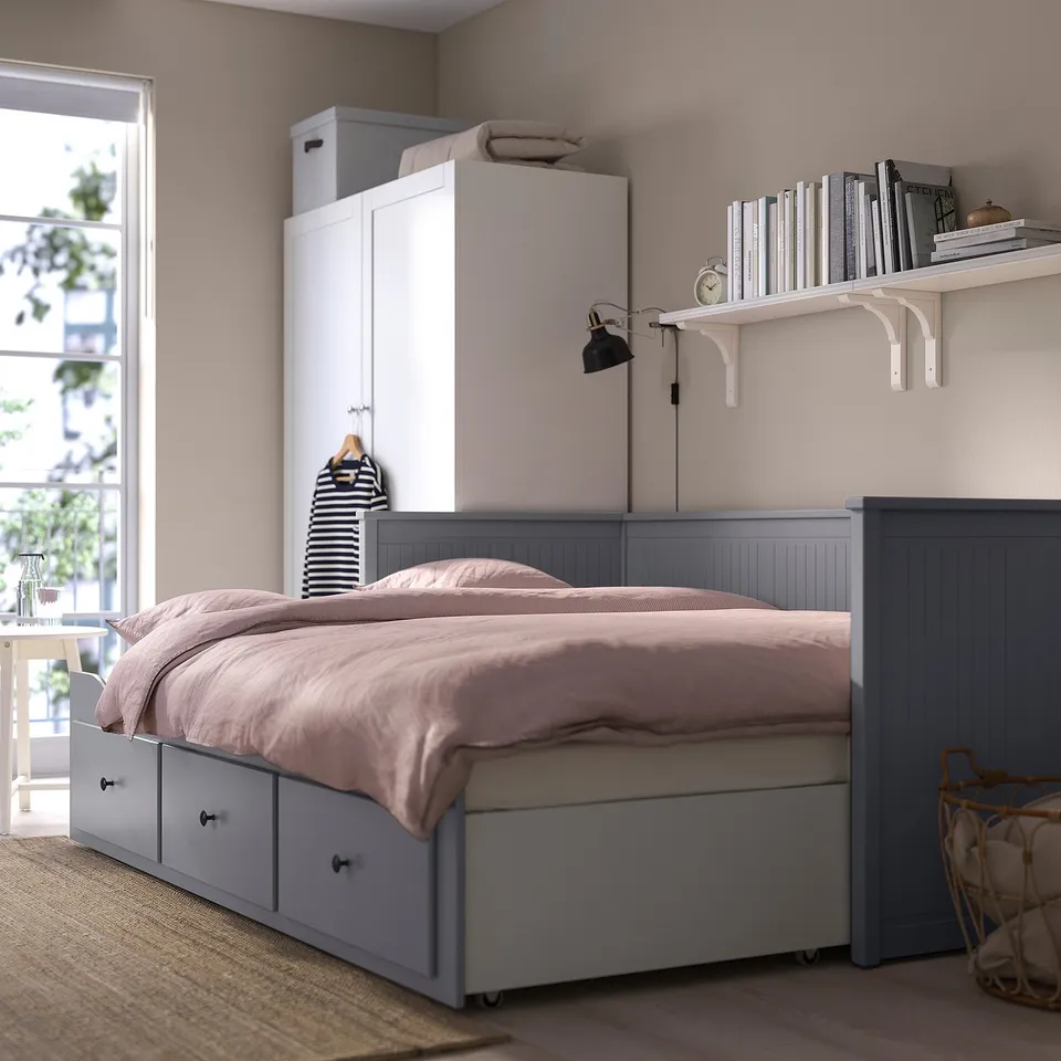 part: HEMNES day-bed frame with 3 drawers