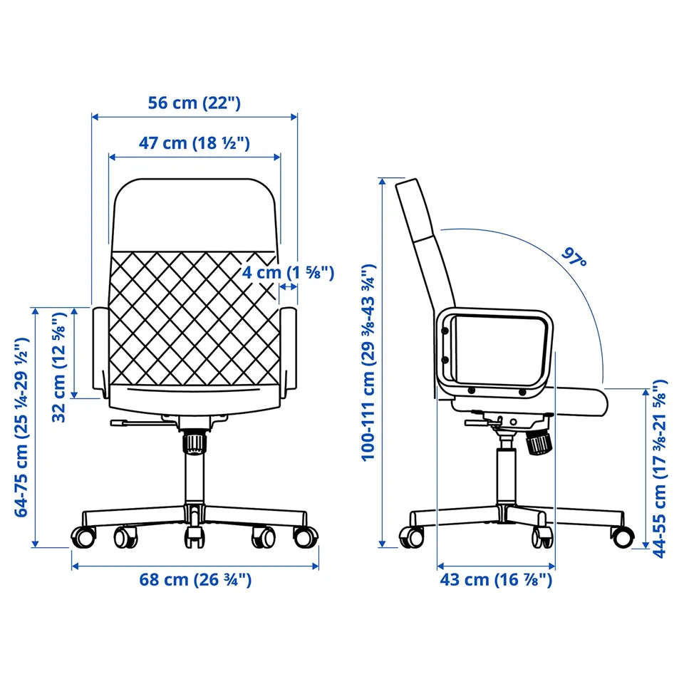 part: RENBERGET swivel chair