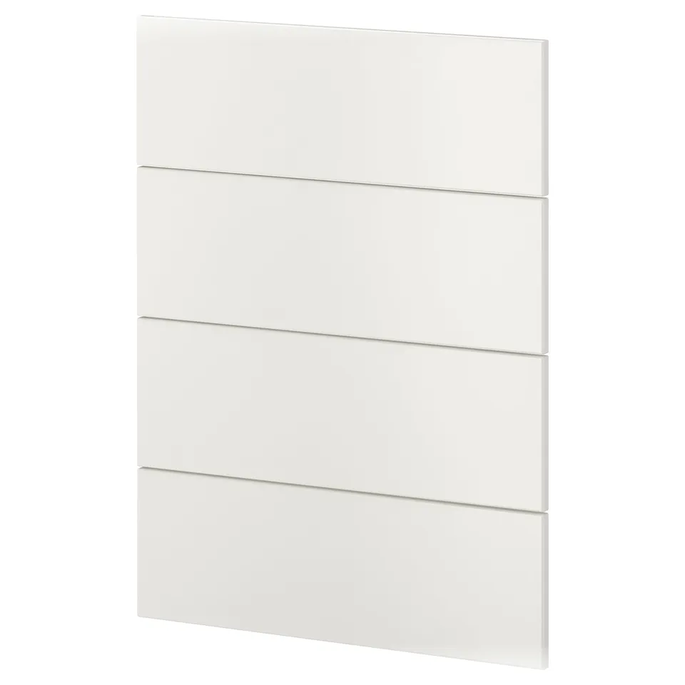 A METOD kitchen cabinet door in white with sleek, smooth design.
