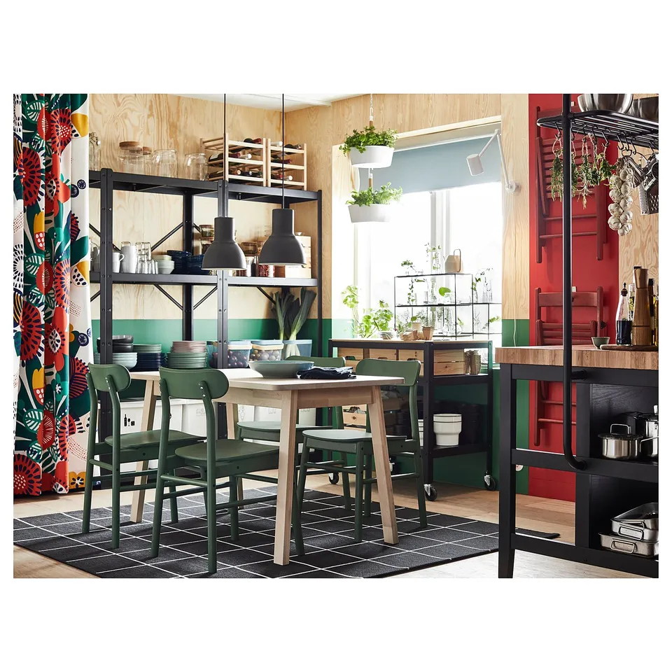 BROR Shelving unit, black, 85x40x190 cm