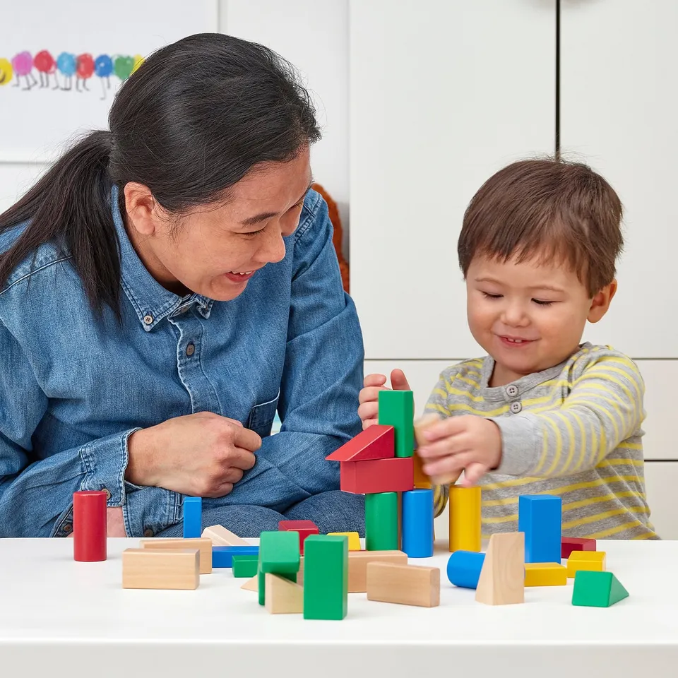 part: UNDERHÅLLA 40-piece wooden building block set