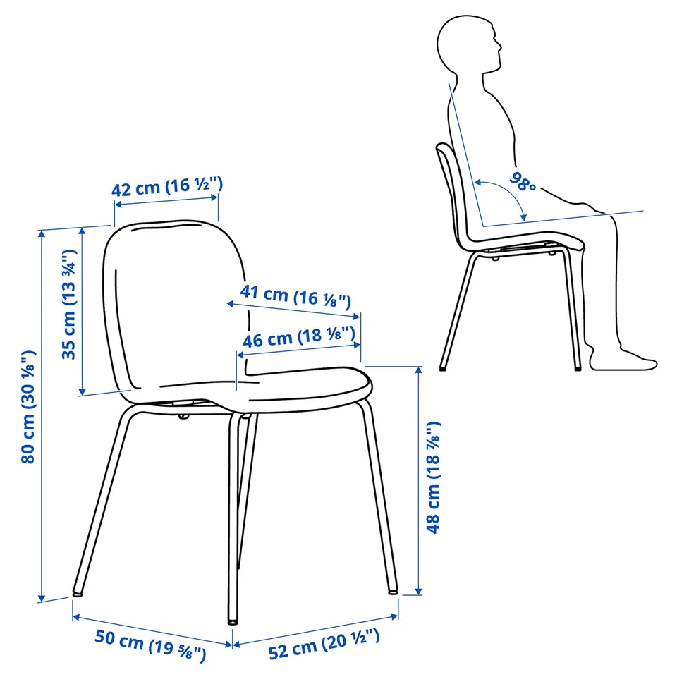 SKÅLSTA Chair, Knäbäck beige/tubular metal/light grey-beige