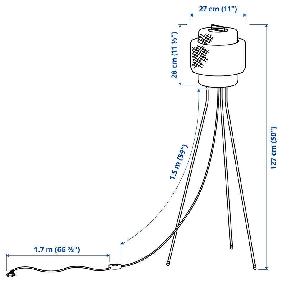 part: SINNERLIG floor lamp