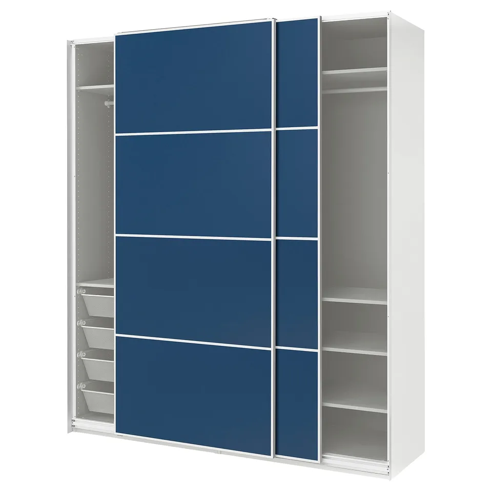 PAX / MEHAMN Wardrobe with sliding doors