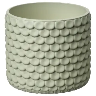 GLACIÄRBJÖRN plant pot, light green, 9 cm