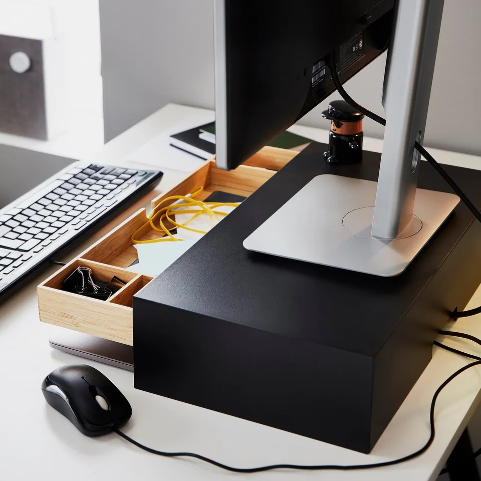 part: ELLOVEN monitor stand with drawer