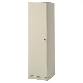 GURSKEN wardrobe, light beige, 49x55x186 cm