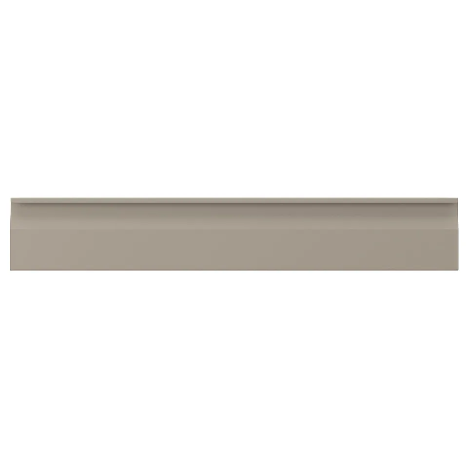 UPPLÖV kitchen front, beige, rectangular, modern, smooth surface, built-in handle.