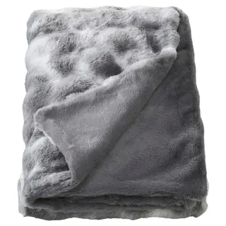 DRIVÖREN cushion/quilt, grey/white, Length 170 x Width 130 cm