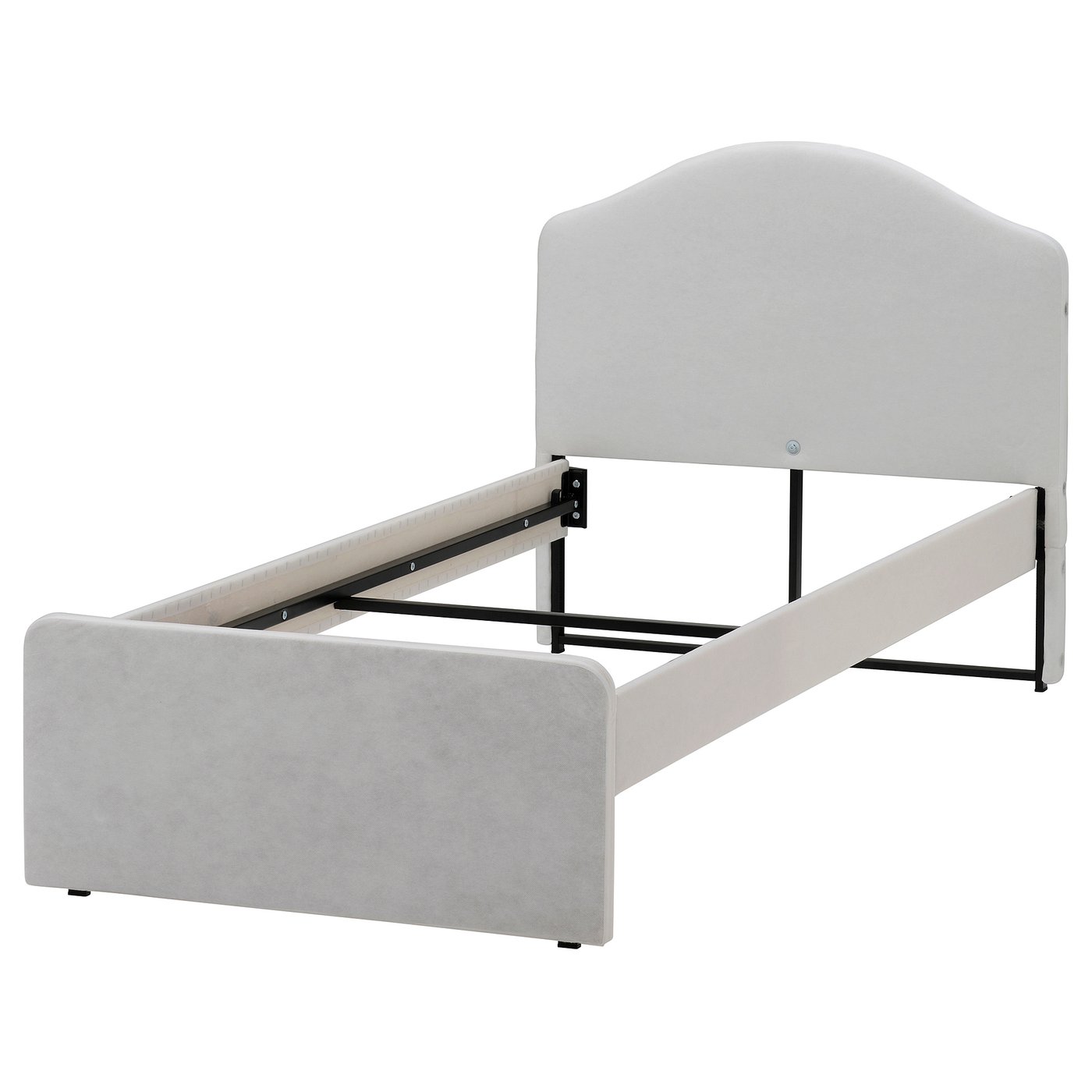 part: RAMNEFJÄLL upholstered bed frame