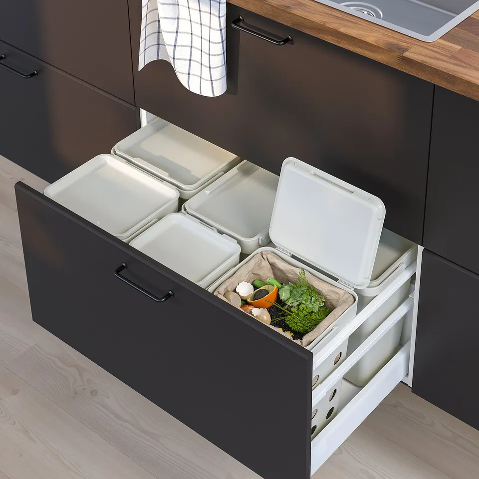 part: HÅLLBAR bin with lid for organic waste