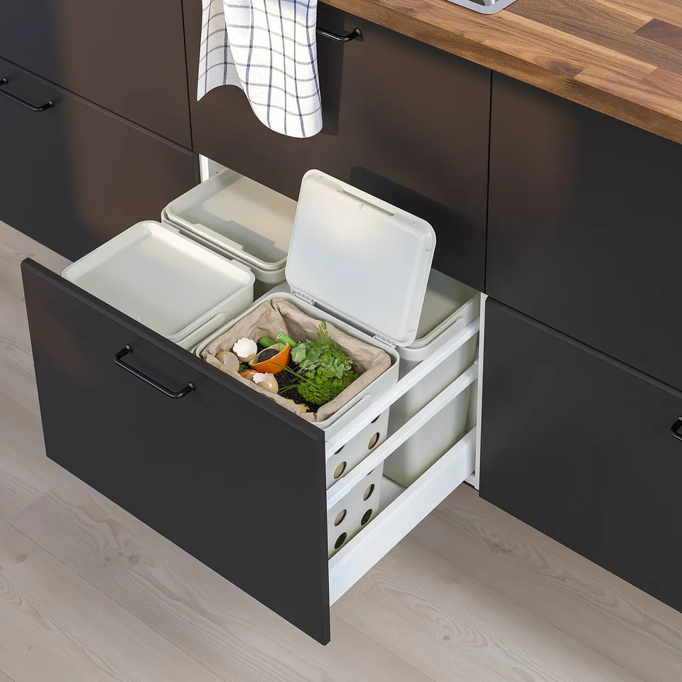 part: HÅLLBAR bin with lid for organic waste