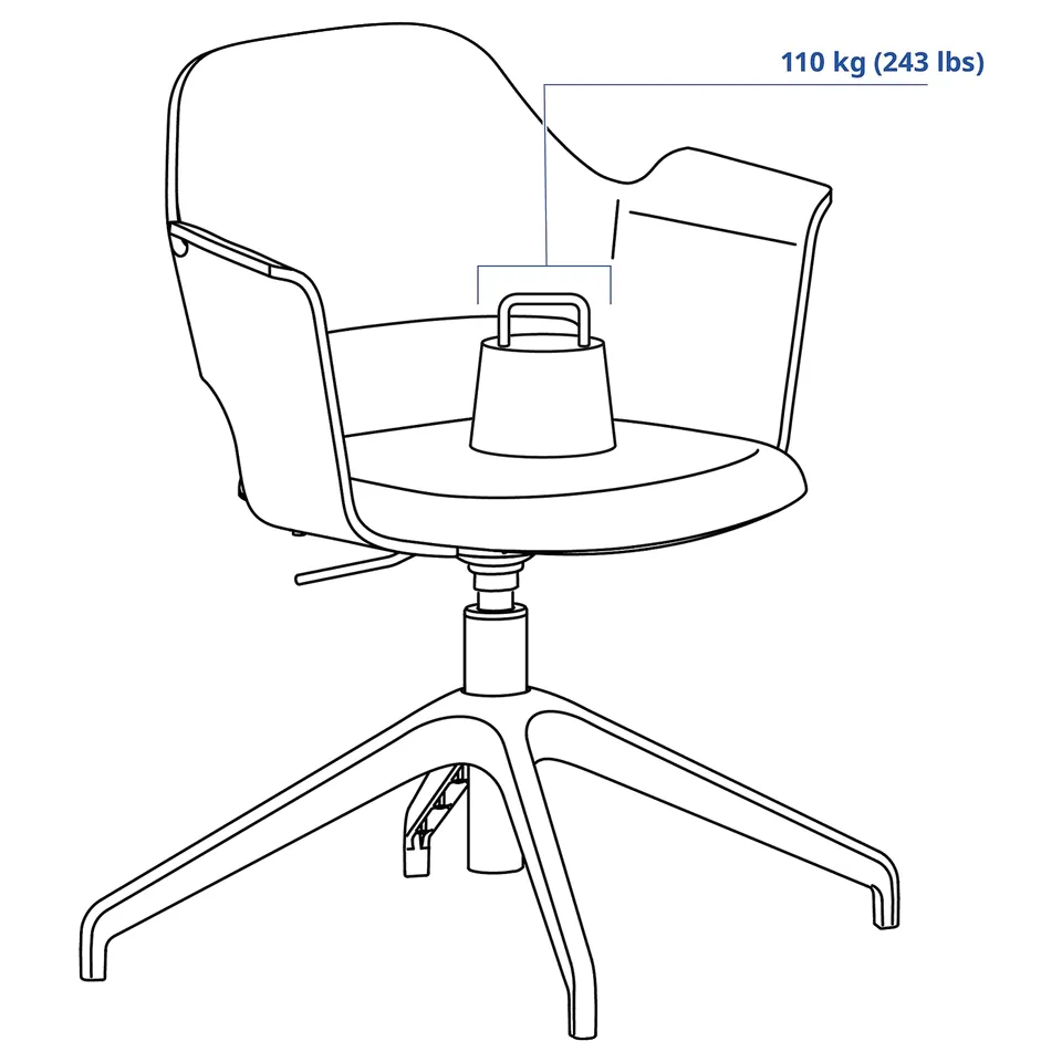 Illustration with measurements for the product: FJÄLLBERGET.