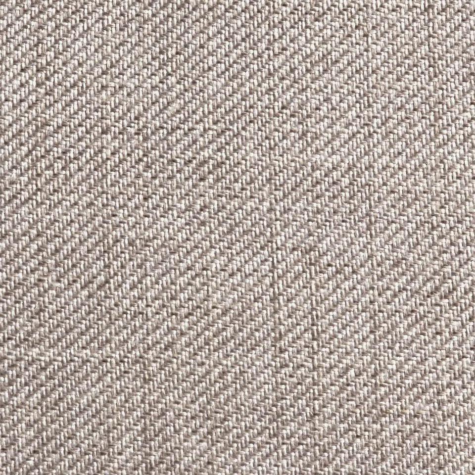 Textured beige fabric, soft and durable. Made from recycled polyester, ideal for bedding.