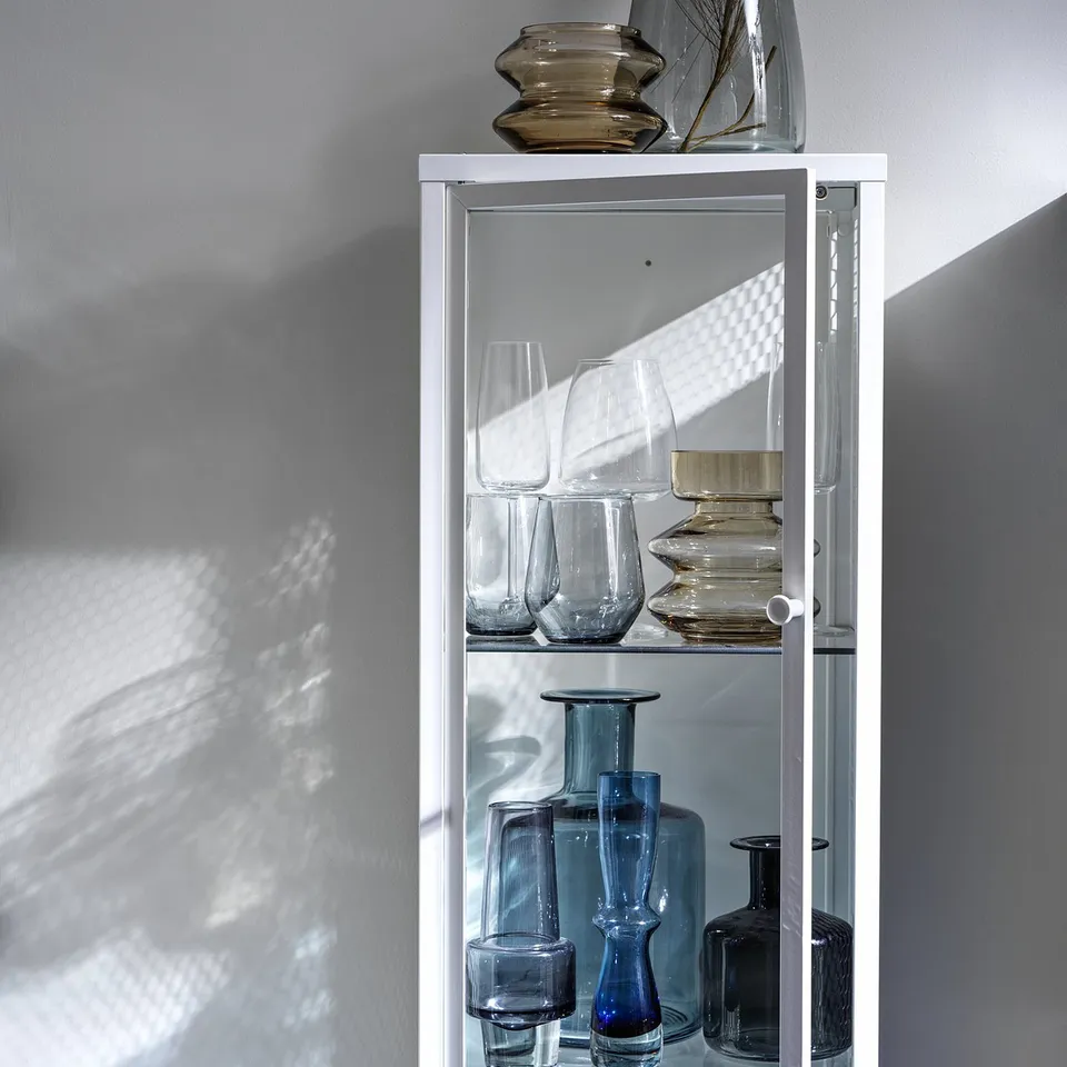 part: BAGGEBO glass-door cabinet