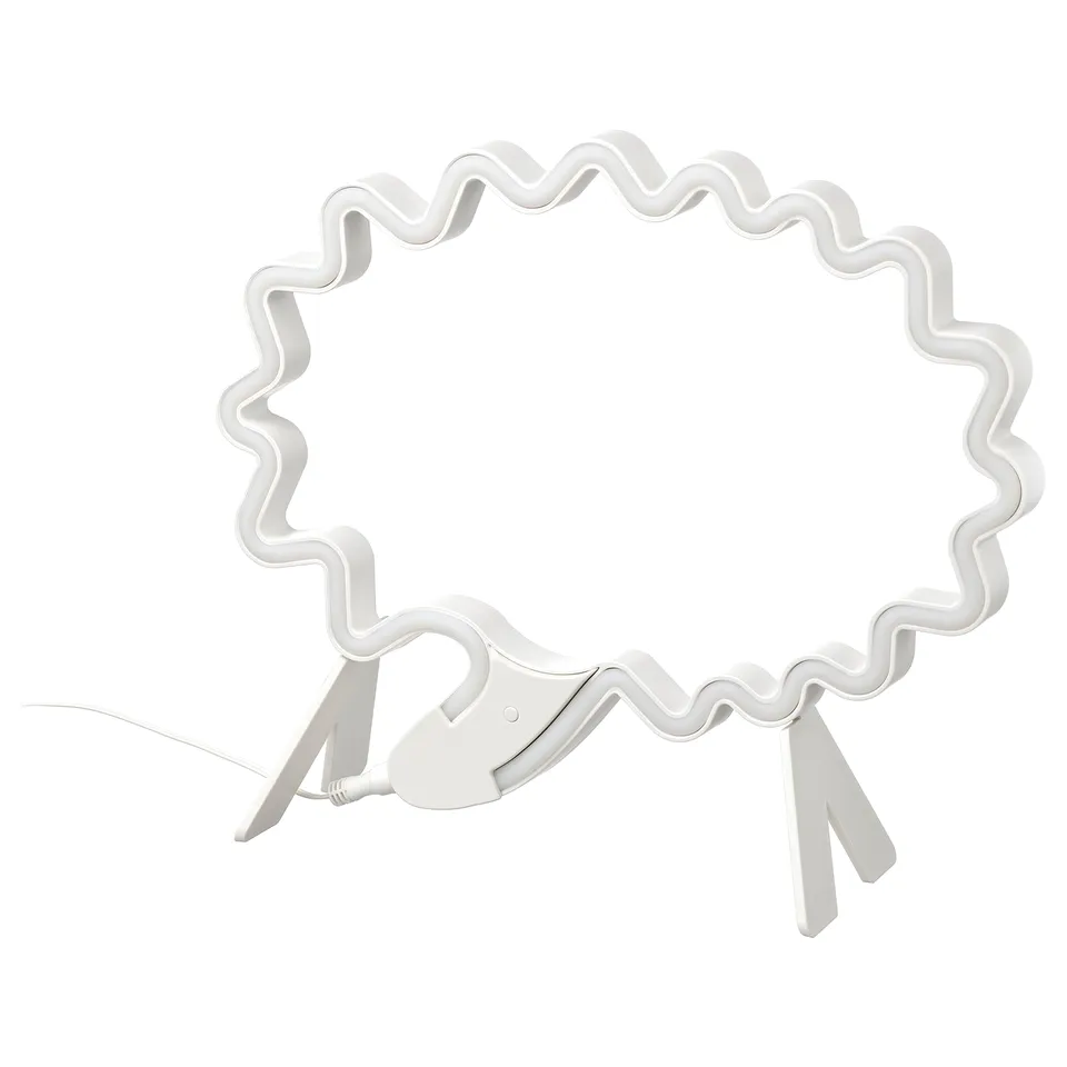 SNÖDJUP led lamp, white, speech bubble shape, multiple colour options.