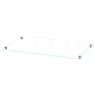 BILLY extra shelf, glass, 36x26 cm