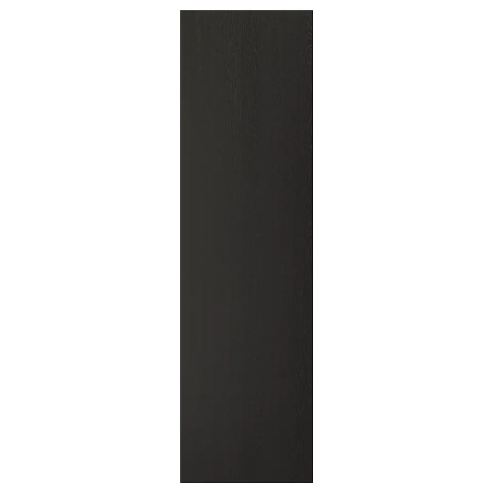 LERHYTTAN black kitchen door, wood, rectangular, traditional design.