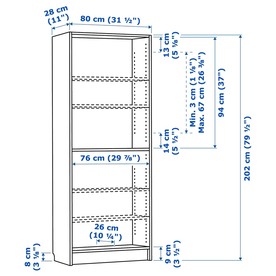part: BILLY bookcase