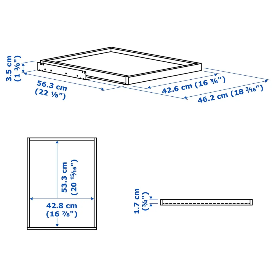 part: KOMPLEMENT pull-out tray