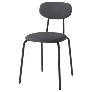 SANDSBERG chair, anthracite/Remmarn anthracite, Width 45 x Depth 45 x Height 76 cm