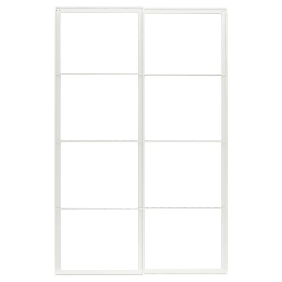 part: PAX pair of sliding door frames w rail