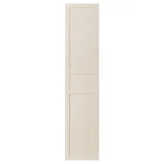 FLISBERGET door with hinges, light beige, Width 49.5 x Height 229.4 cm