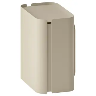 FLORSJÖN waste bin, beige, 3 l