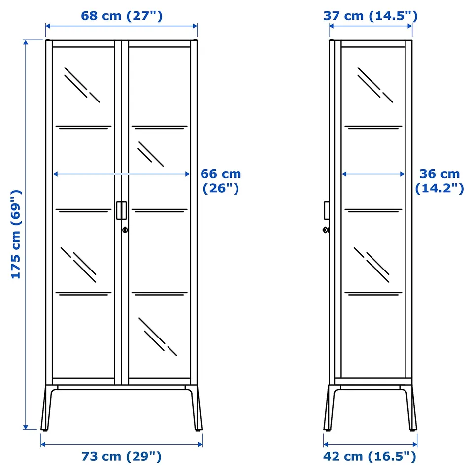 Illustration with measurements for the product: MILSBO.