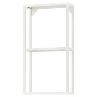 ENHET wall frame with shelves, white, 40x15x75 cm