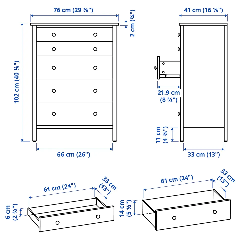 Illustration with measurements for the product: KILBERGET.
