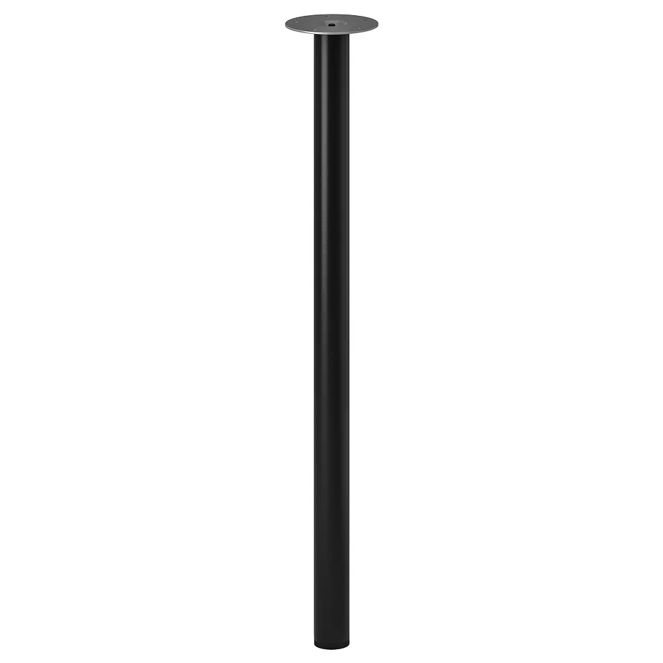 LINNMON / ADILS Table, white/black, 100x60 cm