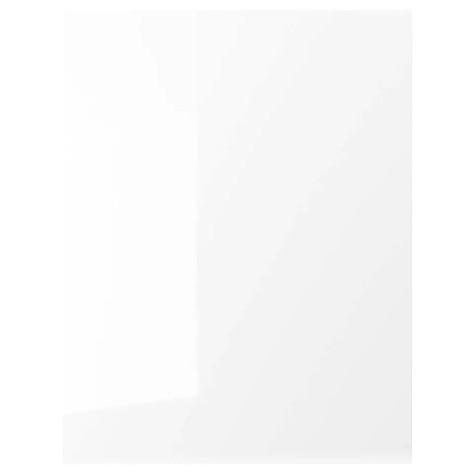 FÖRBÄTTRA, white cabinet with glossy finish, rectangular shape, minimalist design.