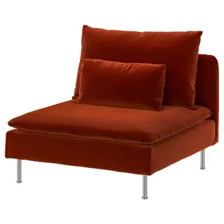 SÖDERHAMN cover for 1-seat section, Alhamn deep orange-red