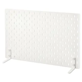 SKÅDIS freestanding peg board, white, 56x37 cm