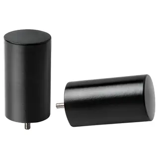 UDDNATE finials, 1 pair, black