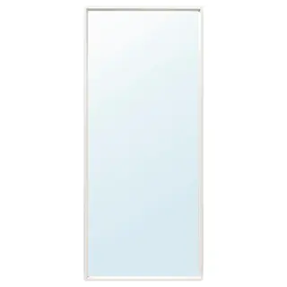 NISSEDAL mirror, white, 65x150 cm