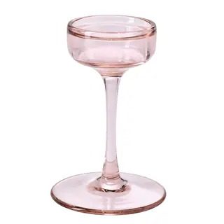 BLOMSTER candle holder, pale pink, 17 cm