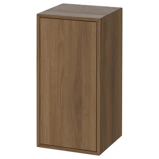 EKET cabinet w door and 1 shelf, brown walnut effect, 35x35x70 cm