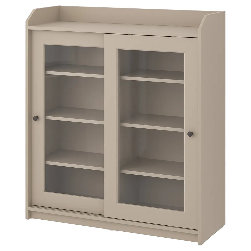 part: HAUGA glass-door cabinet