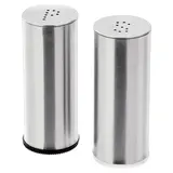PLATS salt/pepper shaker, set of 2, stainless steel, Height 8 cm